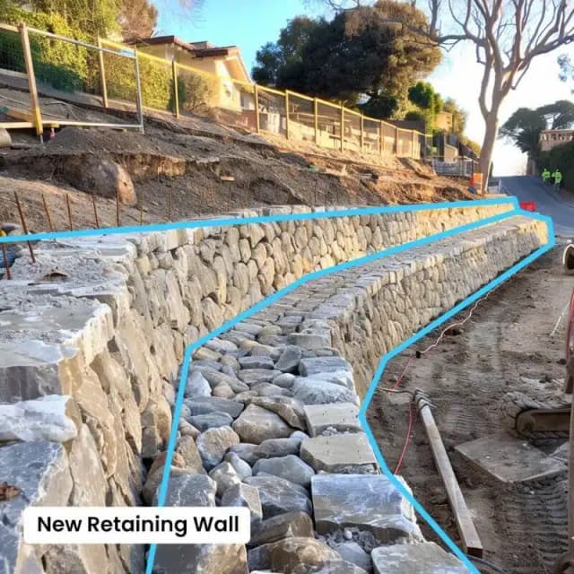 New Retaining Wall